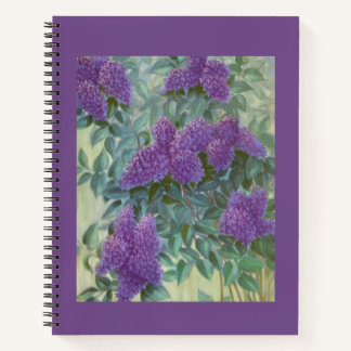 Lila Lilac Painting Notebook - Journal Notizblock