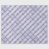 Lila Lilac Pearl Glitzer Mermaid Geschenkpapier (Flach)