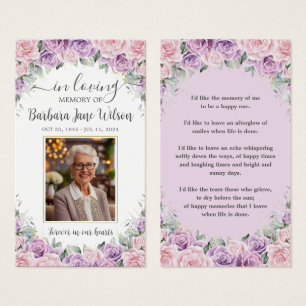 Lila Lilac Pink Blumenbeerdigung Lesezeichen