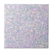 Lila Lilac Pink Opaleszenz Imitate Glitzer Solid Fliese (Vorderseite)