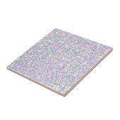 Lila Lilac Pink Opaleszenz Imitate Glitzer Solid Fliese (Seite)