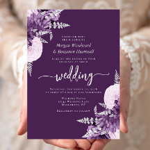 Lila Lilac Silver Floral Wedding