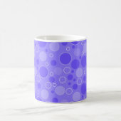 Lila Lilac-Töne mit Polka-Punkten in Retro-Sechs Kaffeetasse (Mittel)