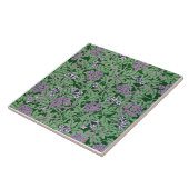 Lila-Lilac, Vintages Blumenmuster Fliese (Seite)