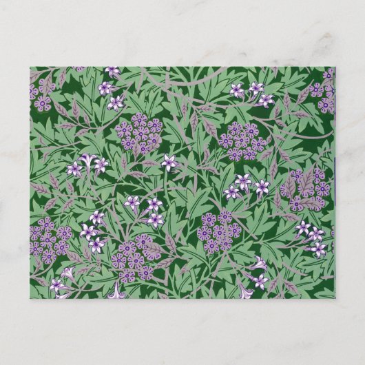 Lila-Lilac, Vintages Blumenmuster Postkarte (Vorderseite)