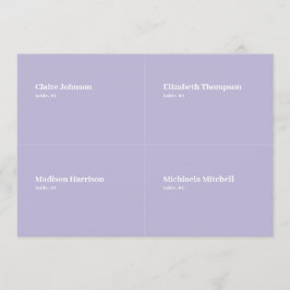 Lila Lilac Wedding Platzkarte DIY