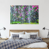 Lila Lilacs Abstrakte Kunst Leinwanddruck (Insitu (Schlafzimmer))