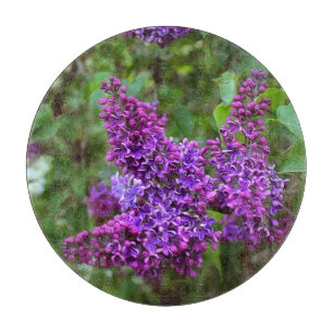 Lila Lilacs am Frühlingstag Schneidebrett