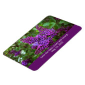 Lila Lilacs an einem Frühlingstag - Save the Date Magnet (Linke Seite)