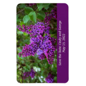 Lila Lilacs an einem Frühlingstag - Save the Date Magnet (Vertikal)