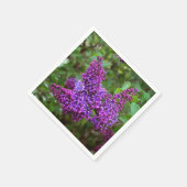 Lila Lilacs an einem Frühlingstag Serviette (Ecke)