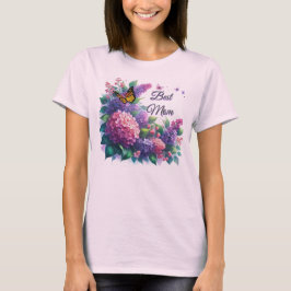 Lila Lilacs Beste Mama Blumenstrauß T - Shirt
