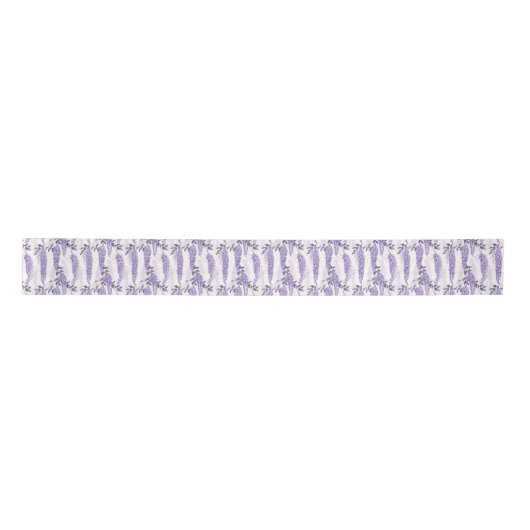 Lila Lilacs floral Satinband (Vorderseite)