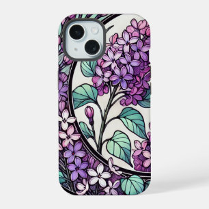 Lila Lilacs iPhone 15 Hülle