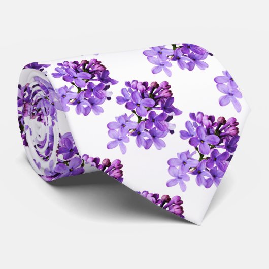Lila Lilacs Krawatte (Gerollt)