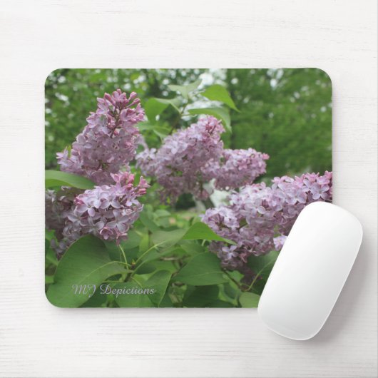 Lila Lilacs Mousepad (Mit Mouse)