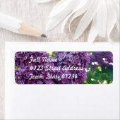 Lila Lilacs-Postetikett (Insitu)