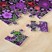 Lila Lilacs und Ladybugs NH Staat Symbole Puzzle (Seite)
