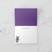 Lila Lilacs Vielen Dank Einladung (Innenseite)