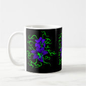 lila Lilie Blume Kaffeetasse (Links)