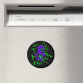 lila Lilie Blume Magnet (In Situ (Geschirrspüler))
