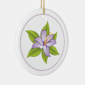 Lila Lilie Keramikornament (Rechts)