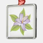 Lila Lilie Ornament Aus Metall (Links)
