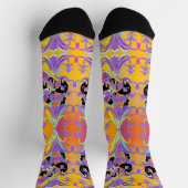 Lila Lilien Eleganz Socken (Oben)