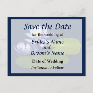 Lila Lilien im Sonnenschein Save the Date Ankündigungspostkarte