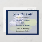 Lila Lilien im Sonnenschein Save the Date Ankündigungspostkarte (Vorne/Hinten)