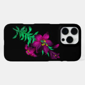 Lila Lilien  iPhone Hülle (Rückseite (Horizontal))
