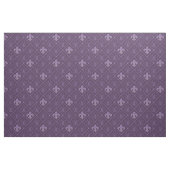 Lila Lilien-nahtloses Muster Stoff (Fat Quarter (45,7 x 55,9 cm))