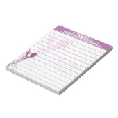 Lila Lilien Notizblock (Rotiert)