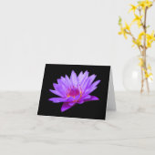 Lila Lilienleber - Grußkarten Karte (Gelbe Blume)