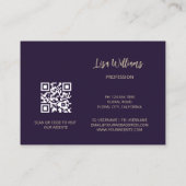 Lila Lilies Luxury | 3D-Blume Visitenkarte (Rückseite)