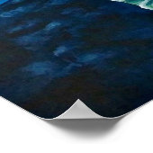 Lila Lilies Poster (Ecke)