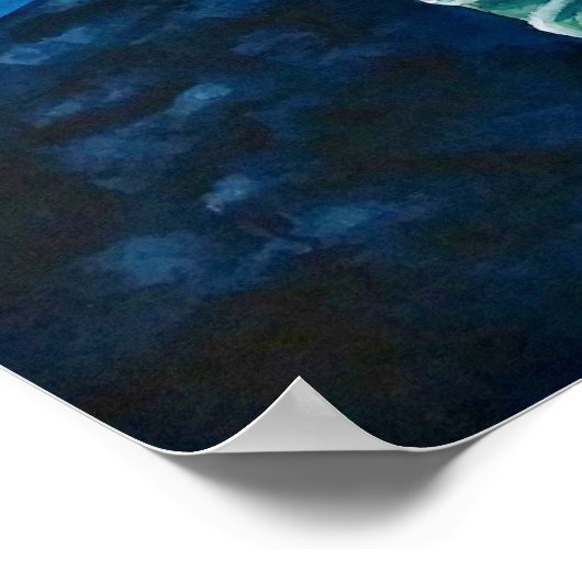 Lila Lilies Poster (Ecke)