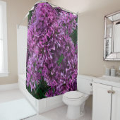 Lila Lillacke, rosa | romantisches rosa Foto Duschvorhang (Beispiel)