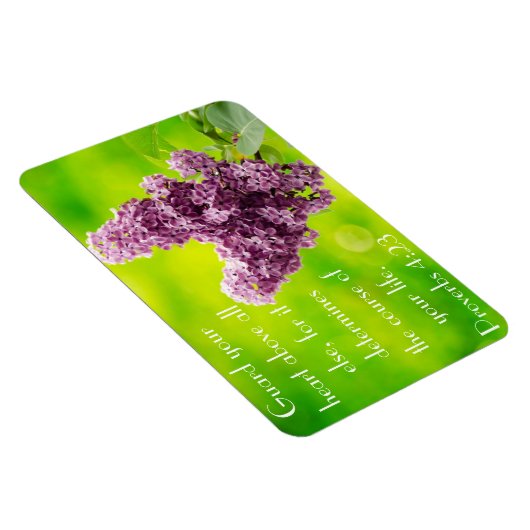 Lila Lillacs Bible Verse 4:23 Magnet (Rechte Seite)