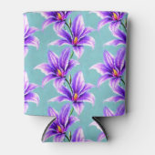 Lila Lilly des Valley Pattern Dosenkühler (Vorderseite)