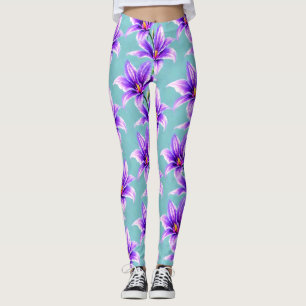 Lila Lilly des Valley Pattern Leggings