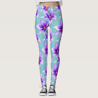 Lila Lilly des Valley Pattern Leggings