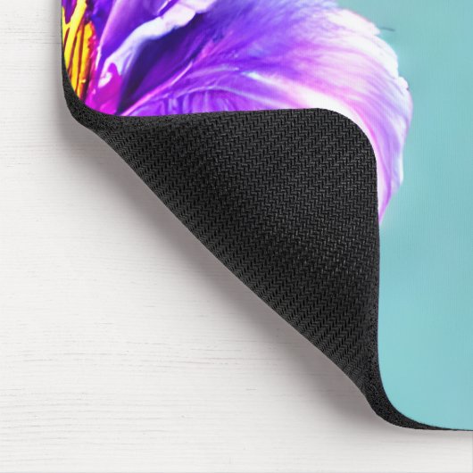 Lila Lilly des Valley Pattern Mousepad (Ecke)