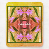 Lila Lily-Blume gestört Personalisiert Mousepad (Vorne)
