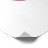 Lila Lily-Blume Poster (Ecke)