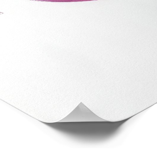 Lila Lily-Blume Poster (Ecke)