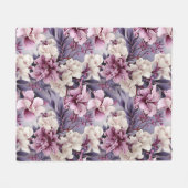 LILA LILY FLORAL FLEECEDECKE (Vorderseite (Horizontal))