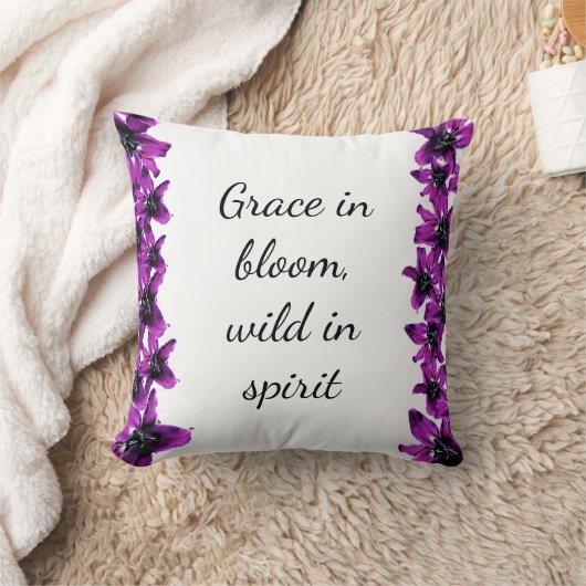 Lila Lily Throw Kissen (Decke)