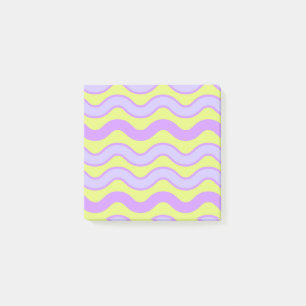 Lila Limette Groovy Streifen Lebendiger Frühling S Post-it Klebezettel
