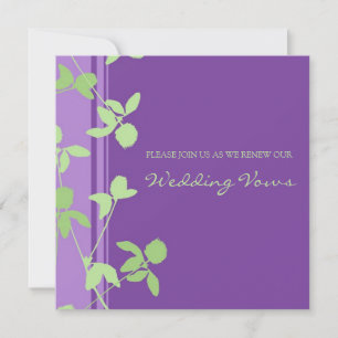 Lila Limone Hochzeitverlängerung Einladung